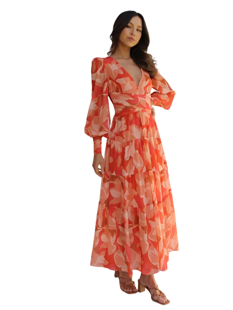 Kvinders Maxi Kjole Elegant Chiffon