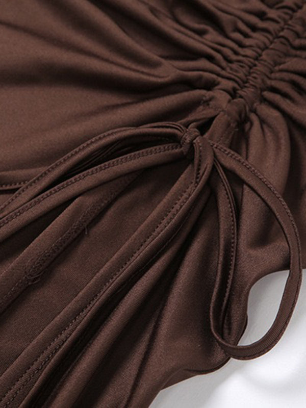 Kvinders Maxi Kjole One-Shoulder Høj Slids Tube Top