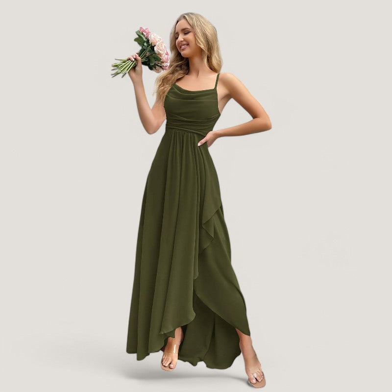 Kvinders Maxikjole Flatterende Chiffon