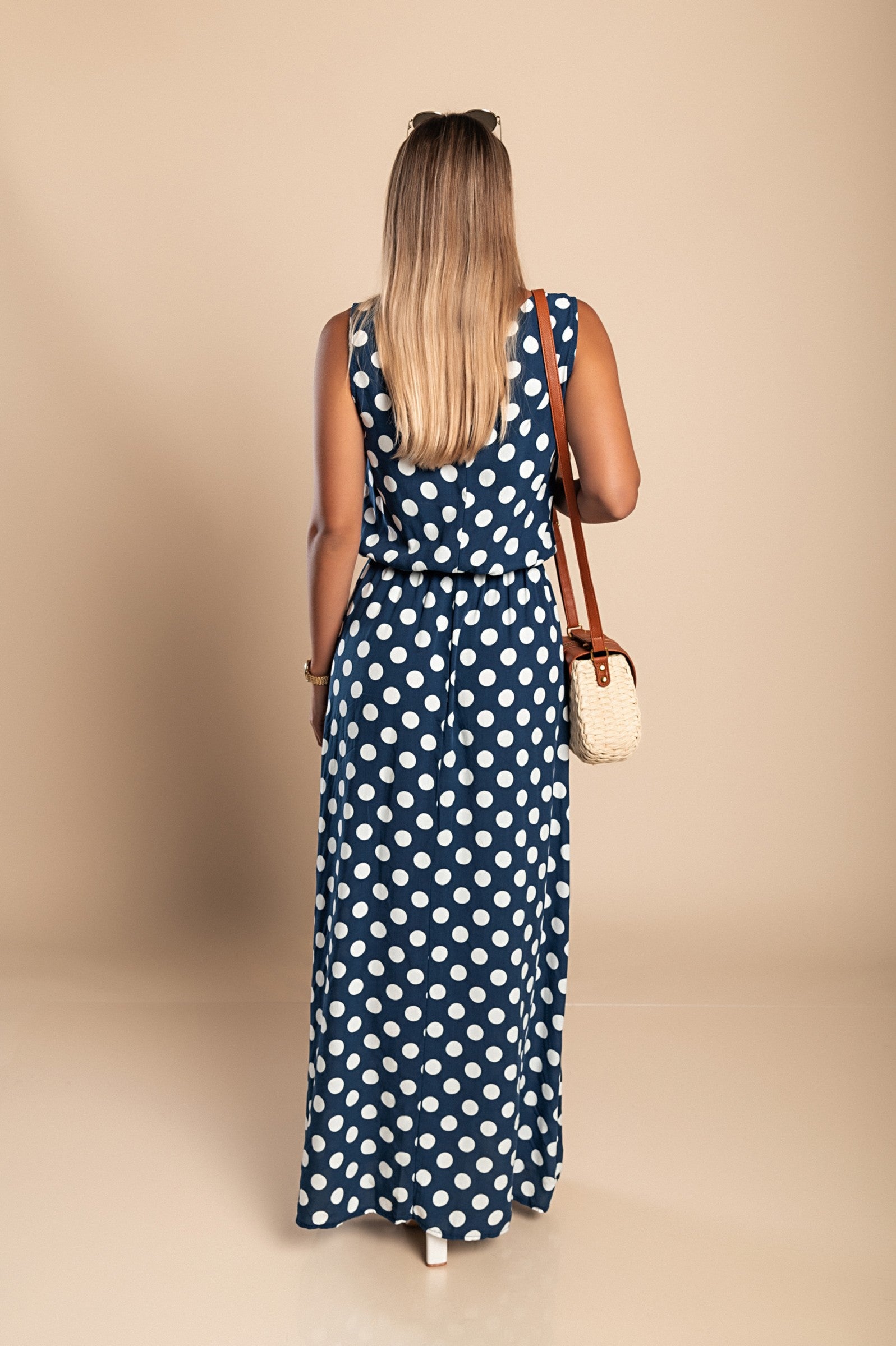 Kvinders Midi Kjole Polka Dot Stil