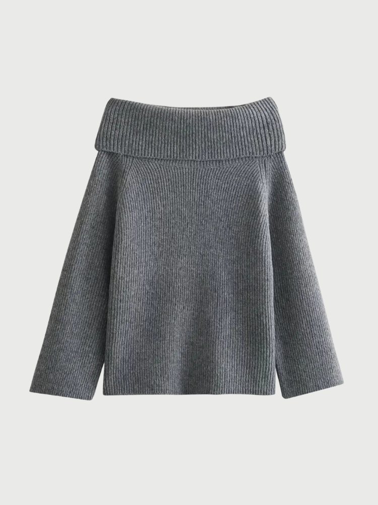Kvinders Off-skulder Strikket Sweater Trendy