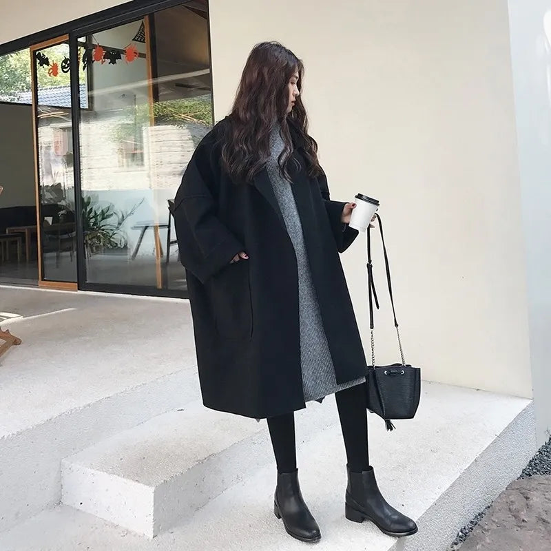 Kvinders Overdimensioneret Trenchcoat Stilig