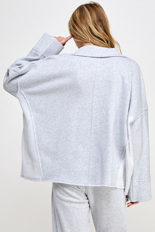 Kvinders Pullover V-Hals Dolman Ærme Blødt Materiale