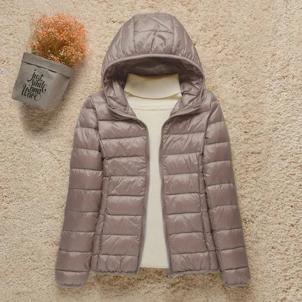 Kvinders Quilted Jakke Letvægtet Padded