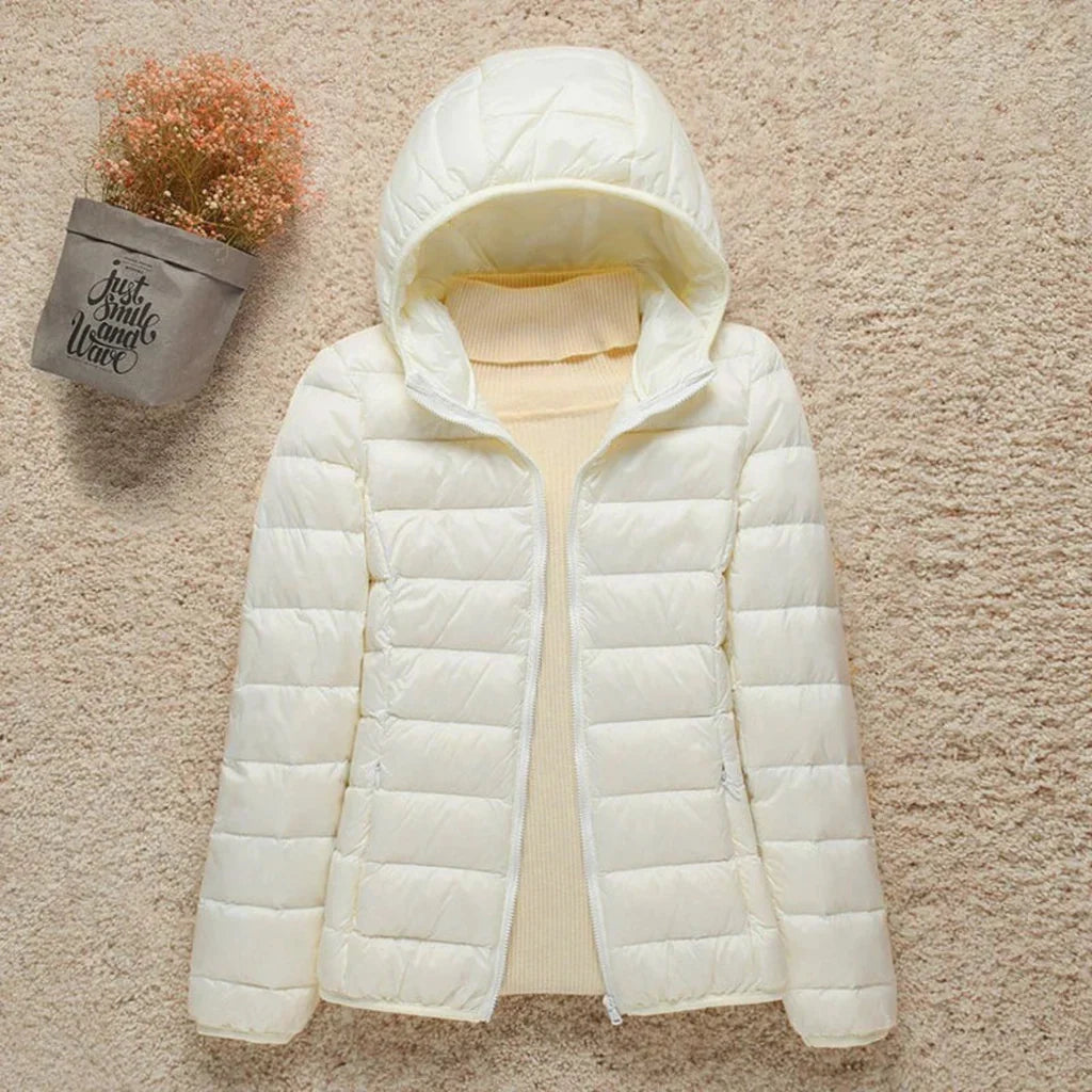 Kvinders Quilted Jakke Letvægtet Padded