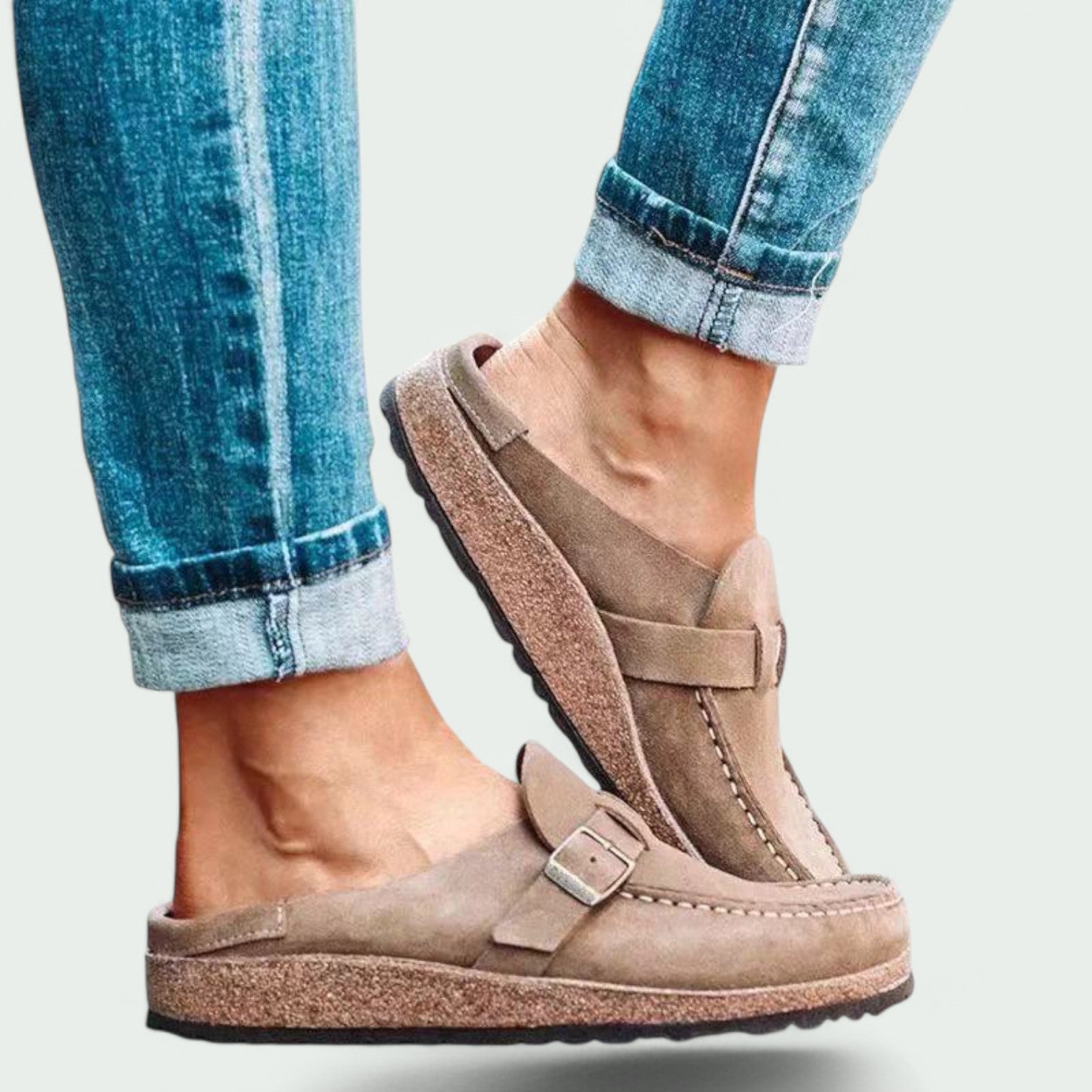 Kvinders Retro Mules Komfortable Sko
