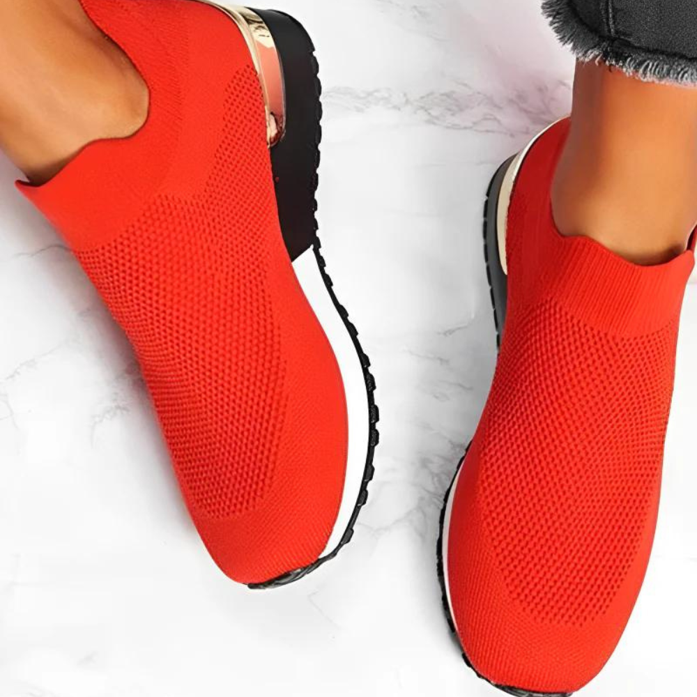 Kvinders Slip-On Sko i Åndbart Design