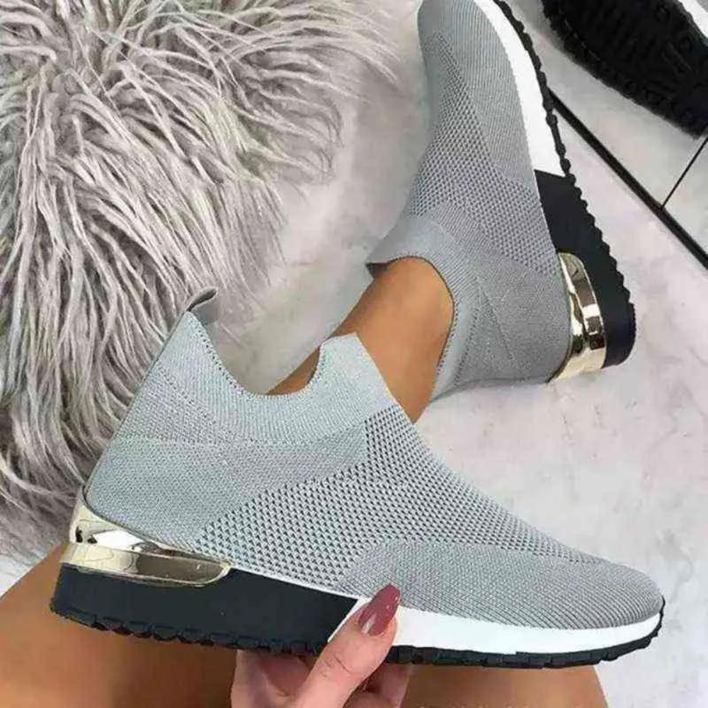 Kvinders Slip-On Sko i Åndbart Design