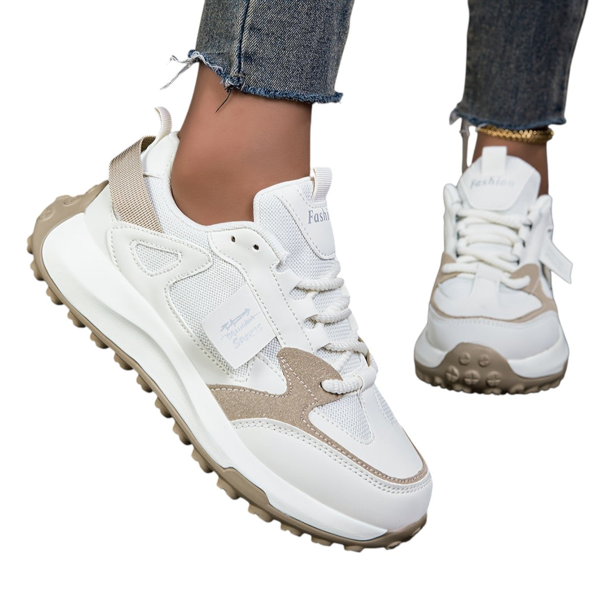 Kvinders Sneakers Høj Sål Trendy