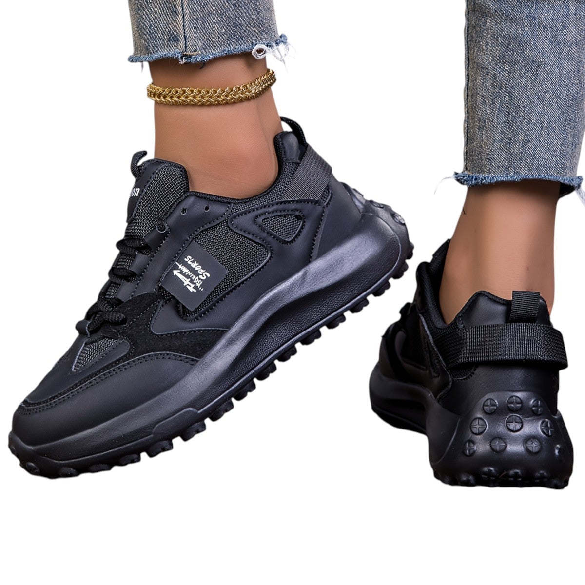 Kvinders Sneakers Høj Sål Trendy