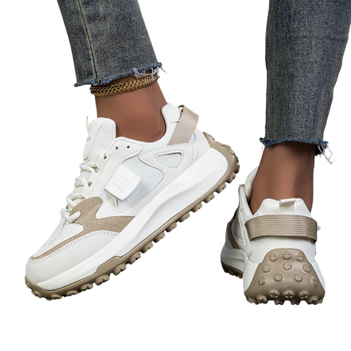 Kvinders Sneakers Høj Sål Trendy
