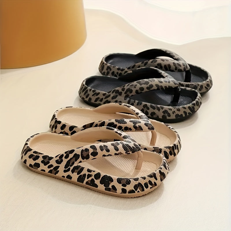 Kvinders Sommer Hjemmesko med Leopardprint