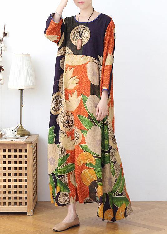 Kvinders Sommerkjole med Print og Patchwork