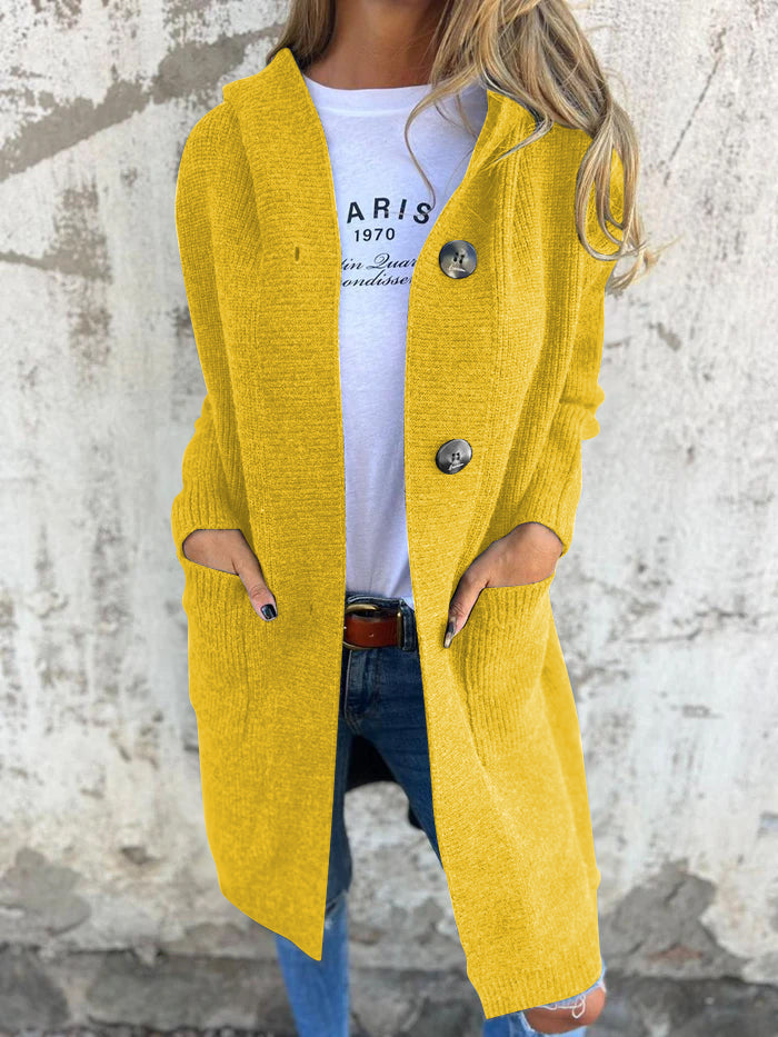 Kvinders Strikket Cardigan Klassisk Stil