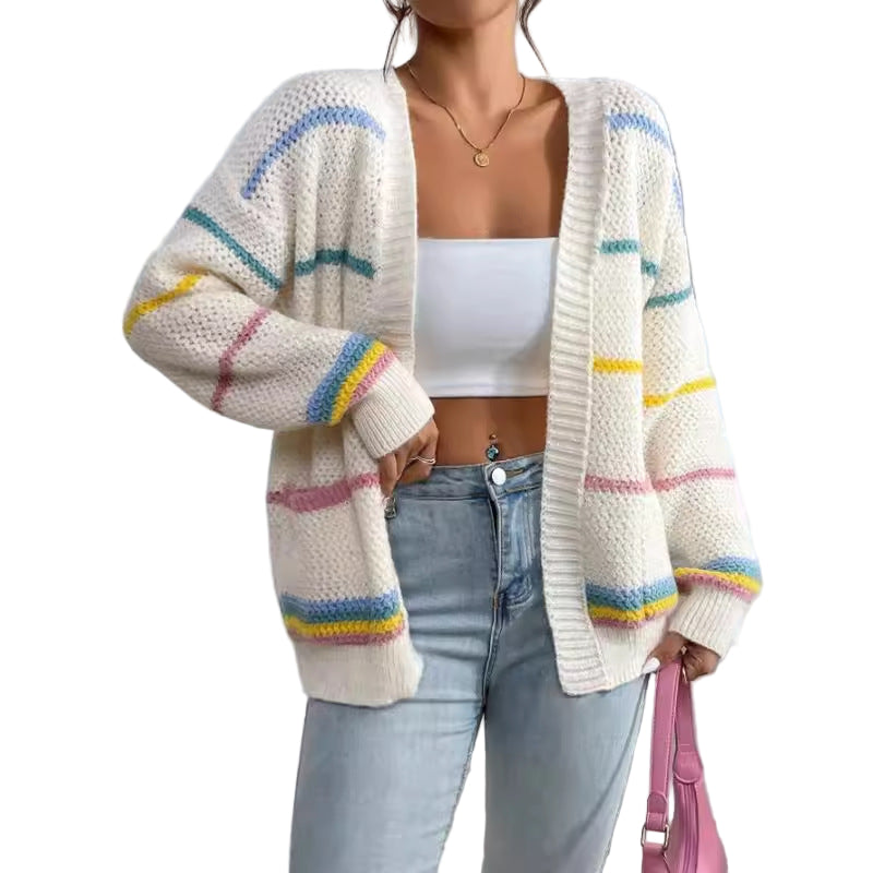 Kvinders Strikket Cardigan Oversized Fit