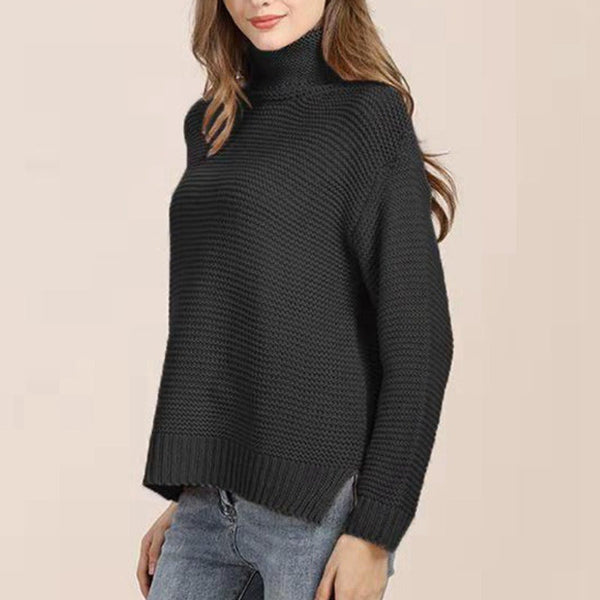 Kvinders Strikket Sweater Turtleneck