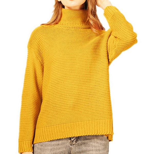 Kvinders Strikket Sweater Turtleneck