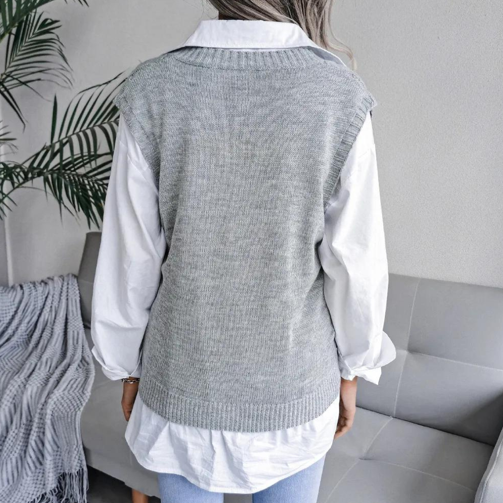 Kvinders Strikvest i Moderne Design