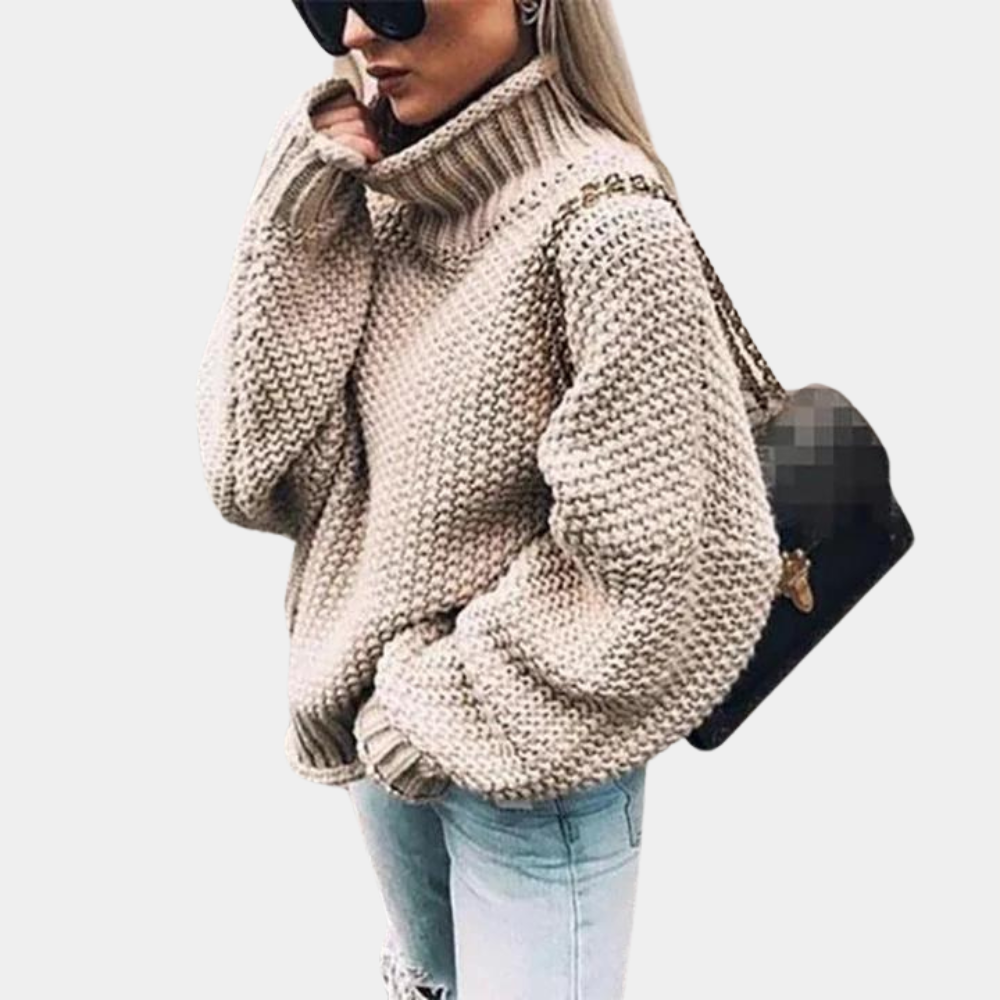 Kvinders Sweater i Tykt Design