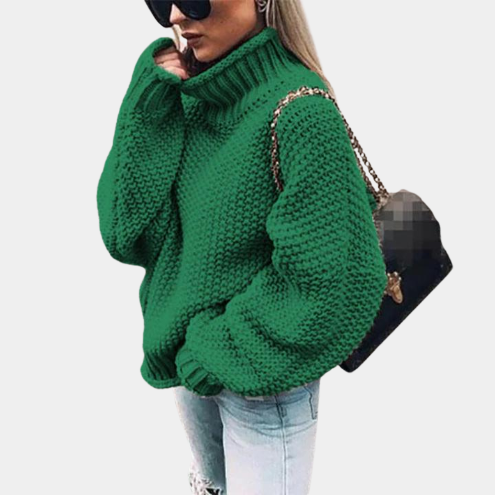 Kvinders Sweater i Tykt Design