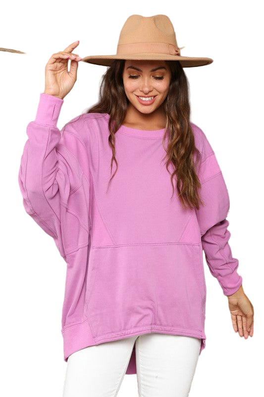Kvinders Sweatshirt Kontrast French Terry