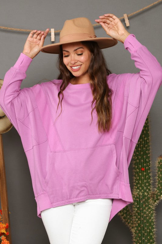 Kvinders Sweatshirt Kontrast French Terry