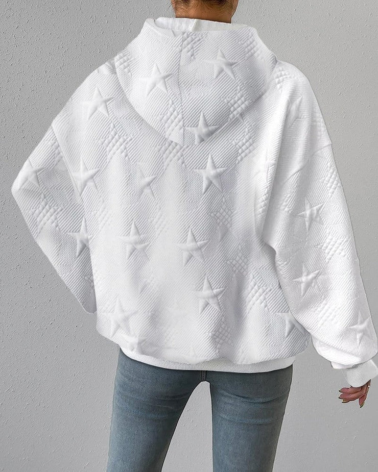 Kvinders Sweatshirt Moderne Stil Ribbet Design