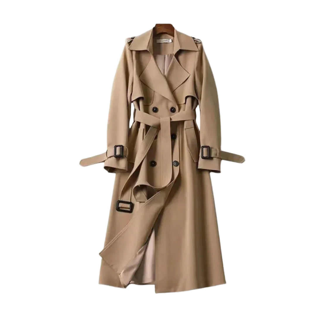 Kvinders Trenchcoat Jakke Klassisk Stil