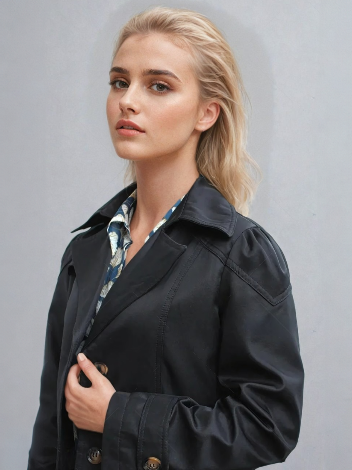 Kvinders Trenchcoat Med Getailled Pasform
