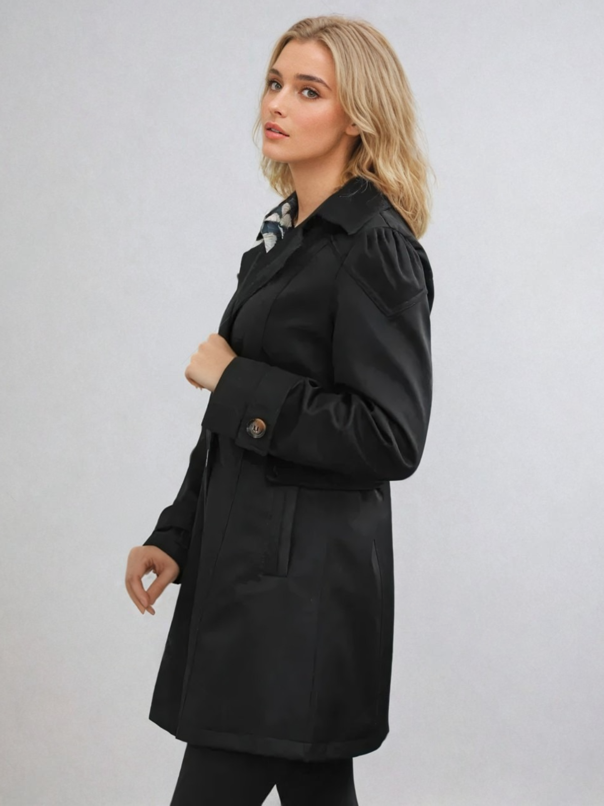 Kvinders Trenchcoat Med Getailled Pasform