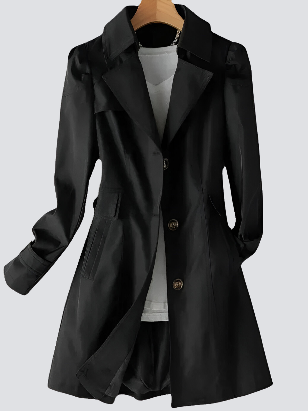 Kvinders Trenchcoat Med Getailled Pasform