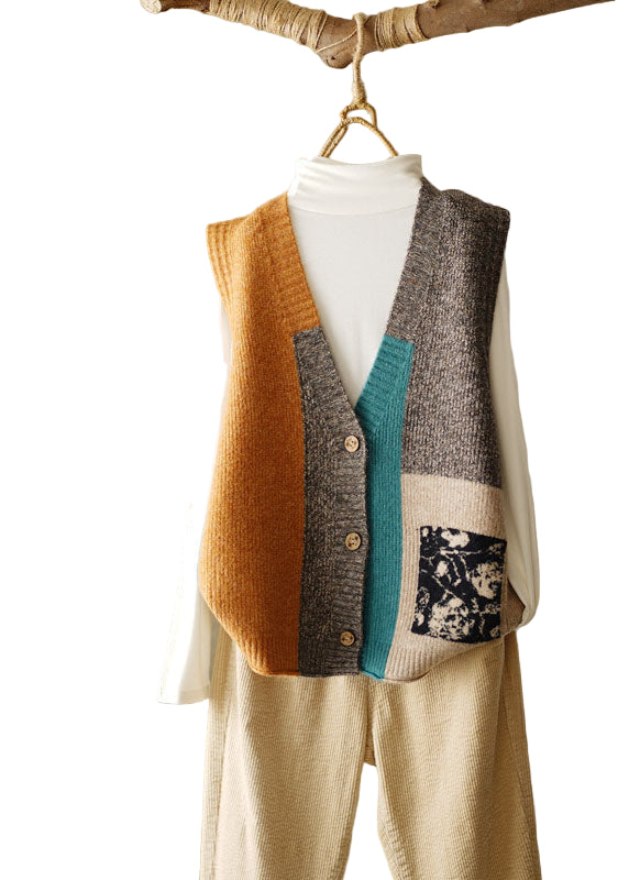 Kvinders V-hals Strik Vest
