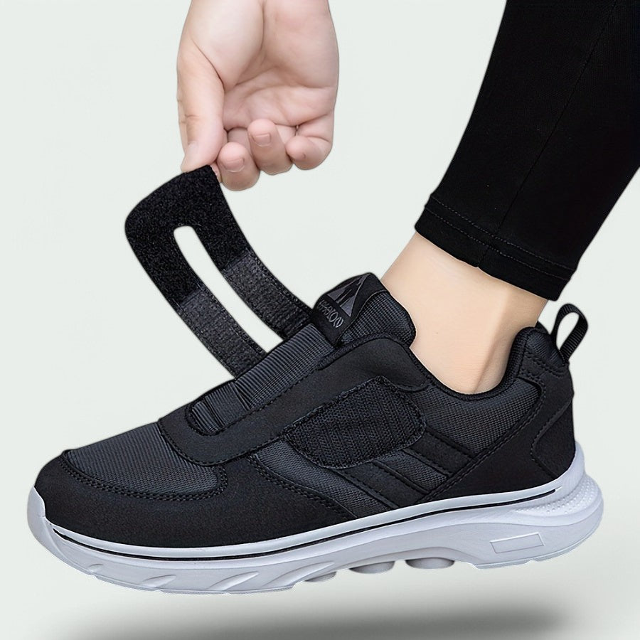 Kvinders Velcro Sko Af Åndbart Mesh Med Slidstærk Gummisål