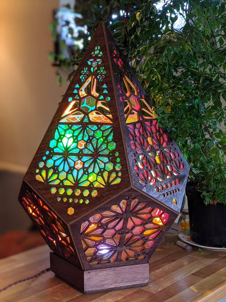LED Bordlampe med Stjerne Design