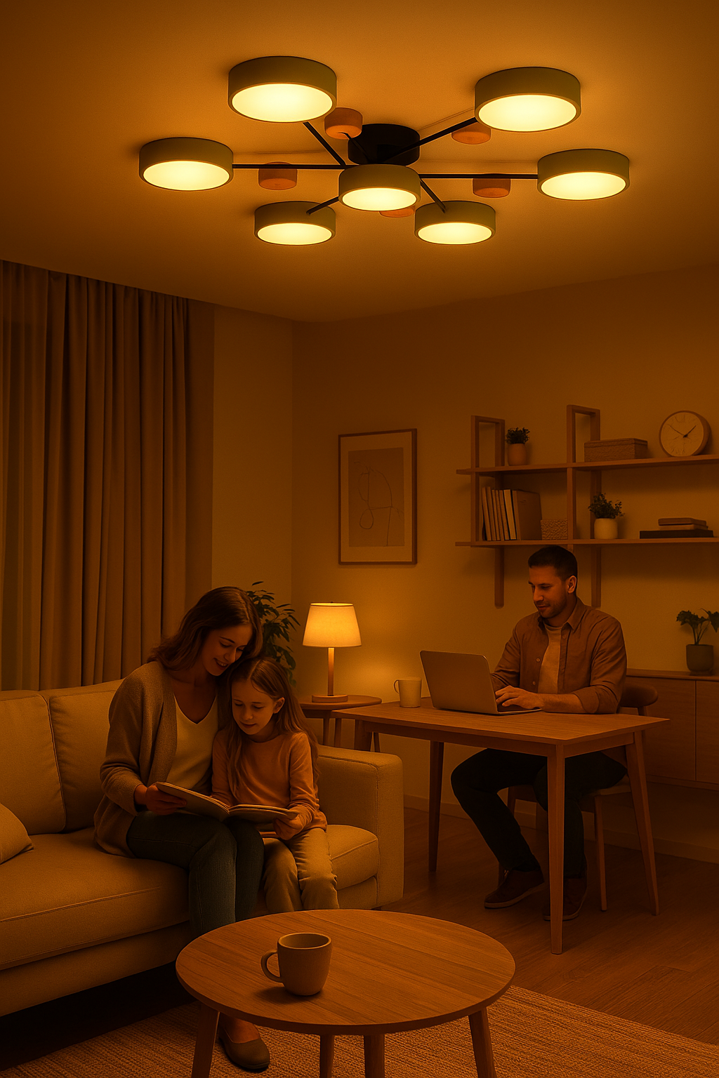LED Loftslampe Skandinavisk Design