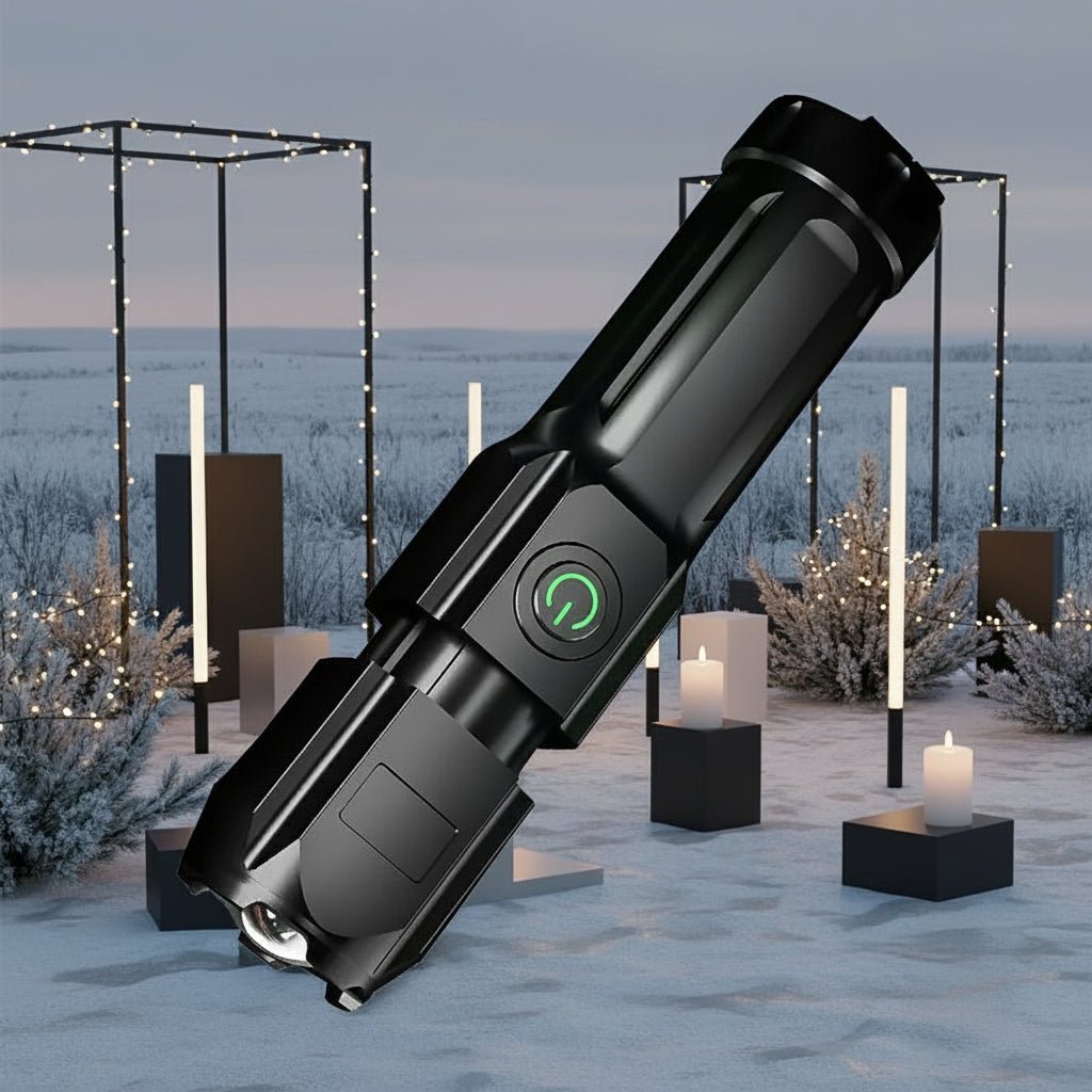 LED Lommelygte med Teleskopisk Zoom