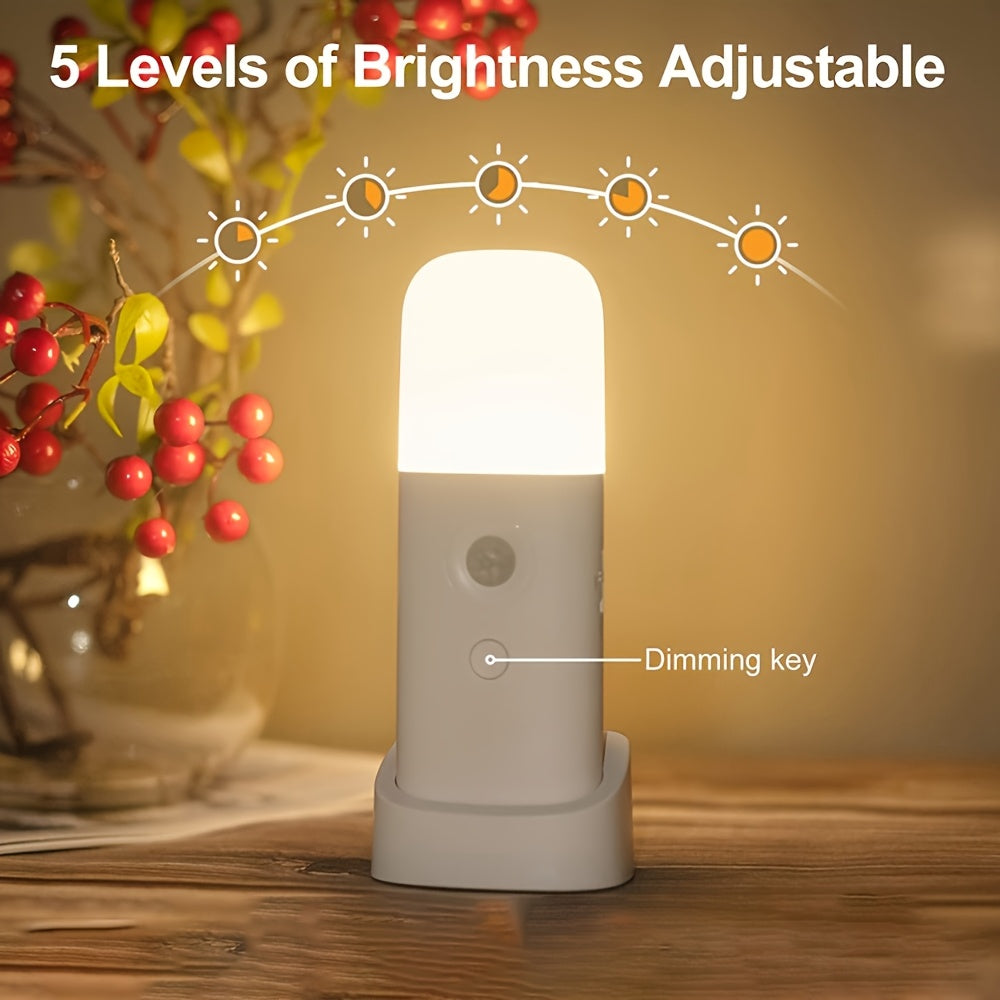 LED Natlampe med Bevægelsessensor Justerbar Lysstyrke