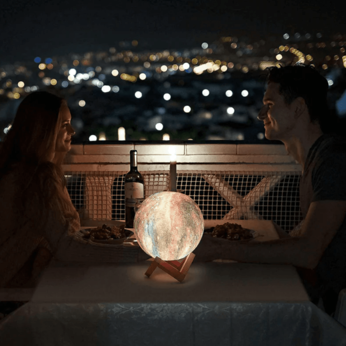 LED Natlampe med Justerbare Farver