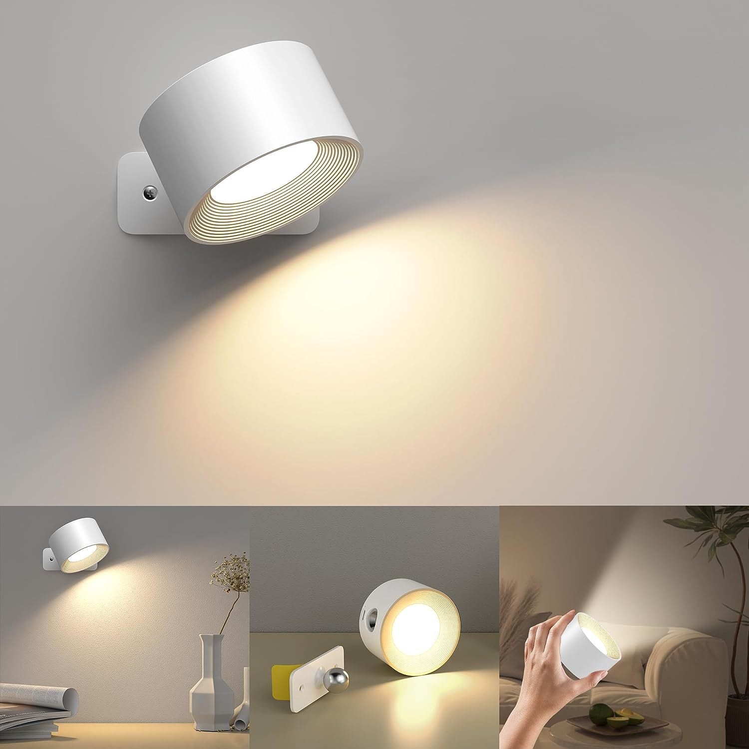 LED Væglampe 360° Drejelig