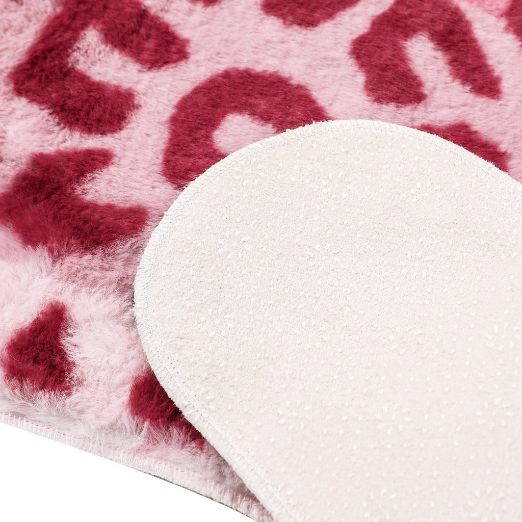 Leopardprint Tæppe i Unik Form