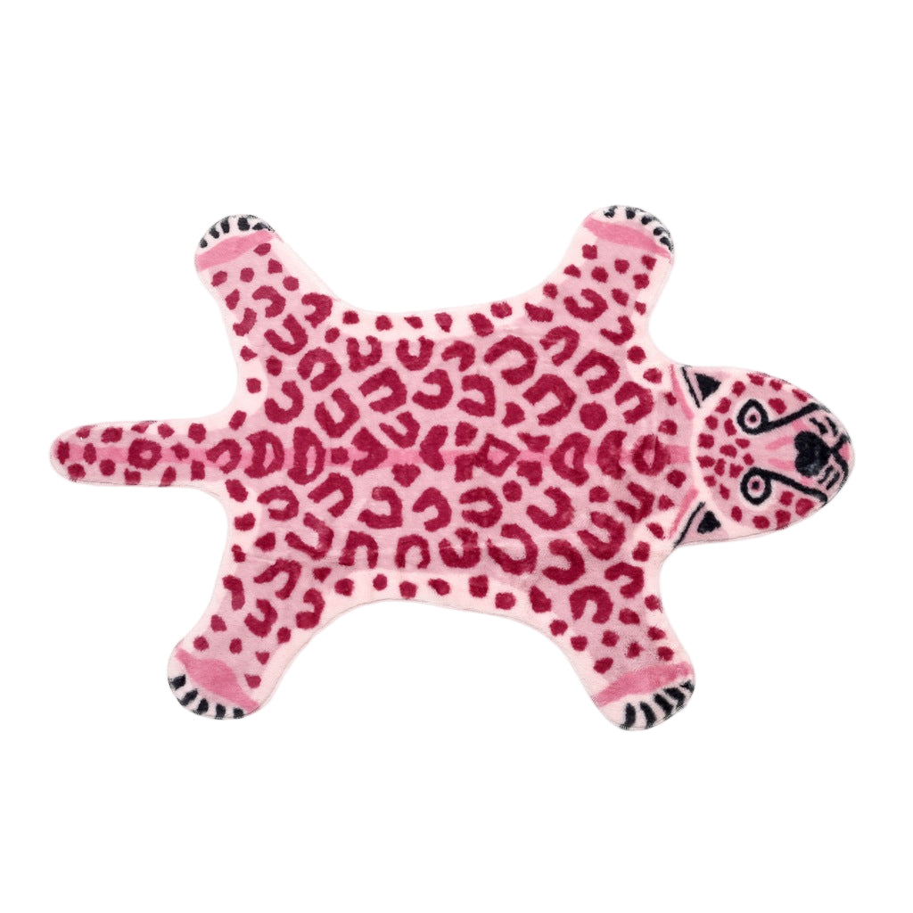 Leopardprint Tæppe i Unik Form