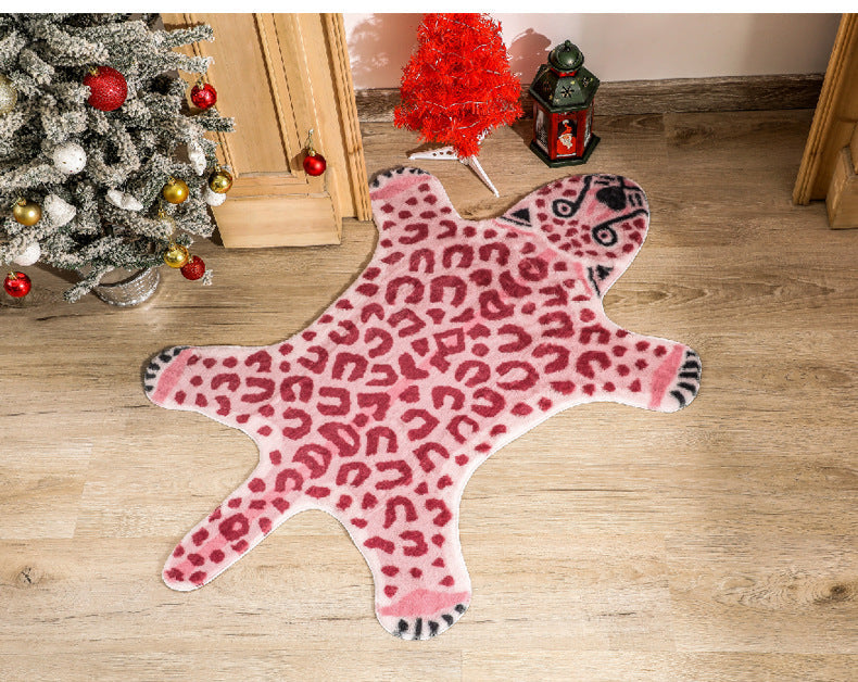 Leopardprint Tæppe i Unik Form