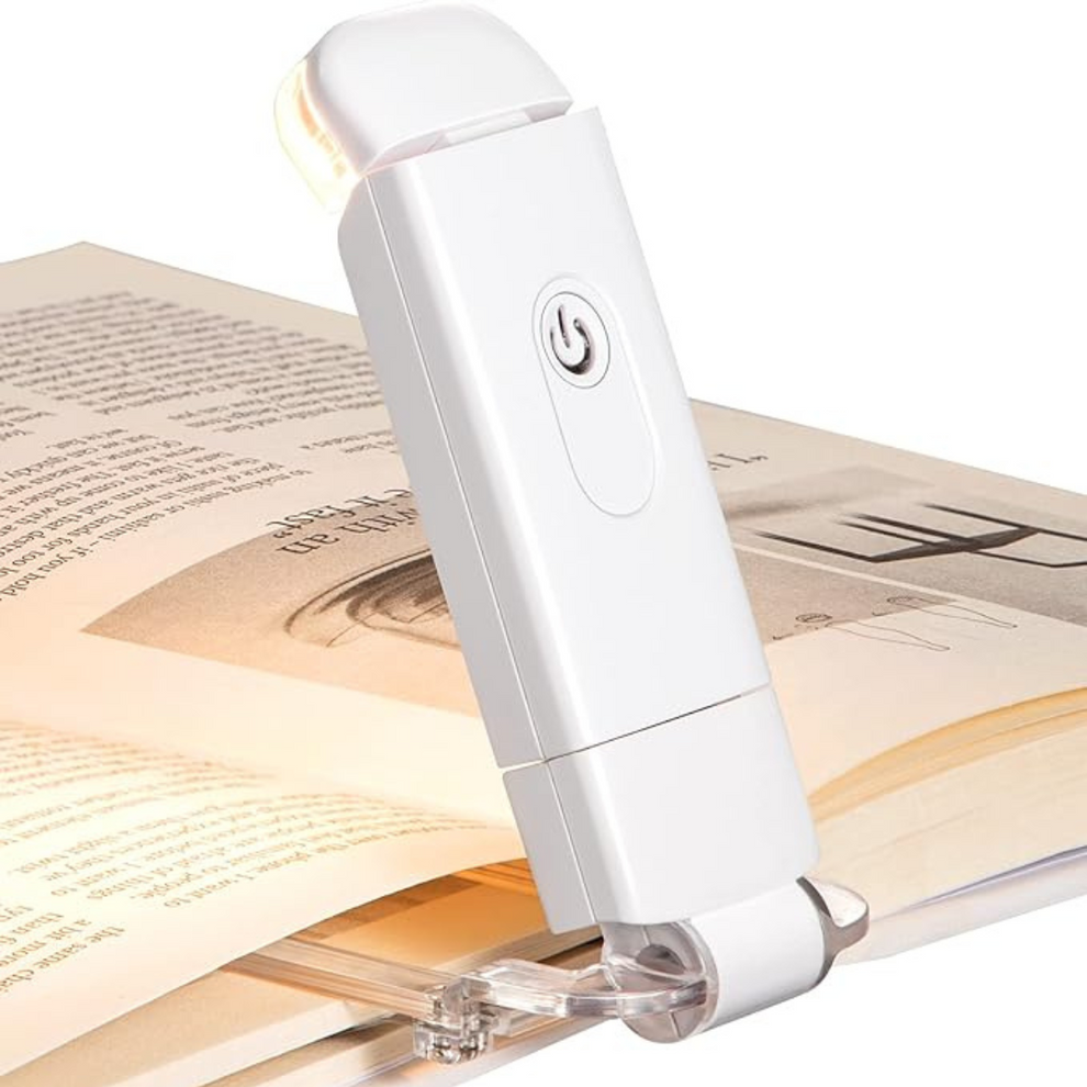 ReadingLight – USB genopladeligt Klip-på læselys med justerbar lysstyrke