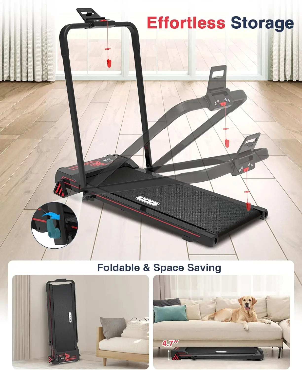 Løbebånd til hjemmet Mini Foldbar