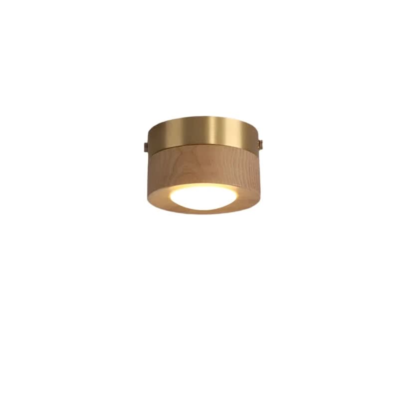 Loftlampe i Valnød med LED Belysning