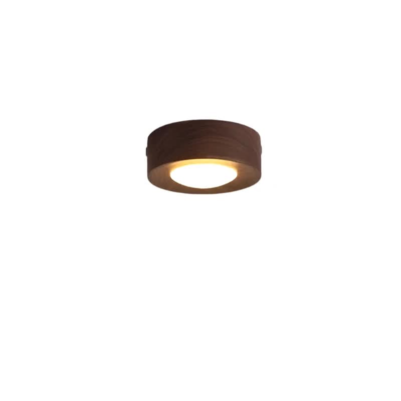 Loftlampe i Valnød med LED Belysning