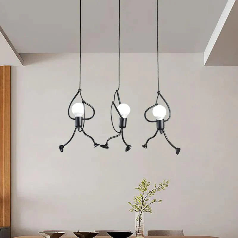 Loftlampe til Kreativ Belysning med Justerbare Metalarmaturer