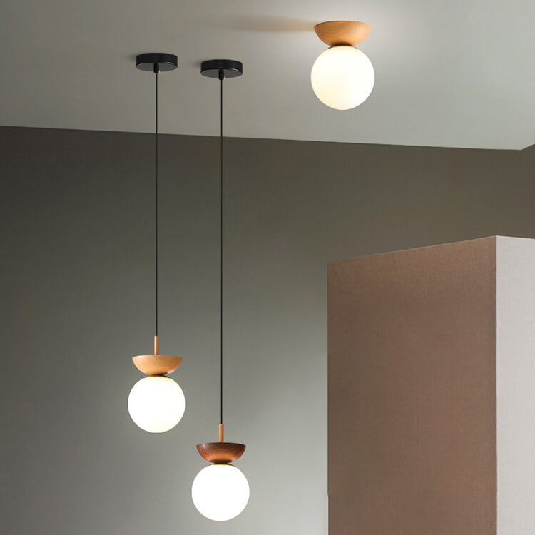 Loftslampe Japansk Stil til Soveværelse og Entre - Justerbar LED Belysning