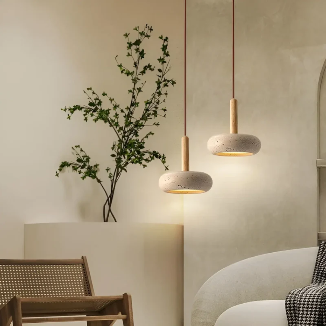 Loftslampe i retro japansk stil