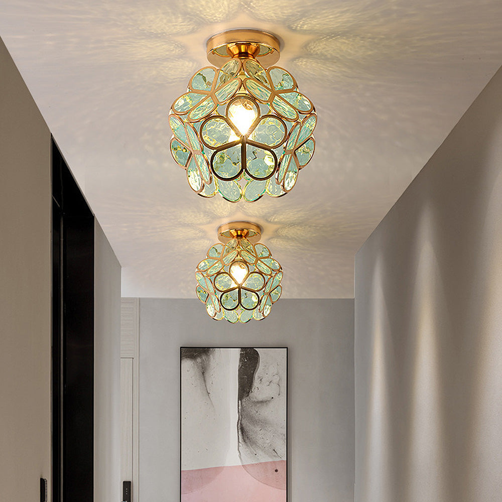 Loftslampe med Blomstermønster til Entré